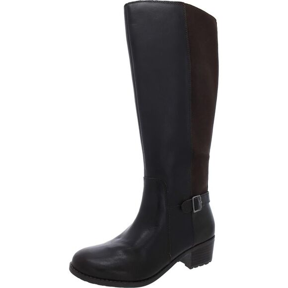 EASY SPIRIT Womens Brown Chaza Round Toe Block Heel Riding Boot 10 M WC
